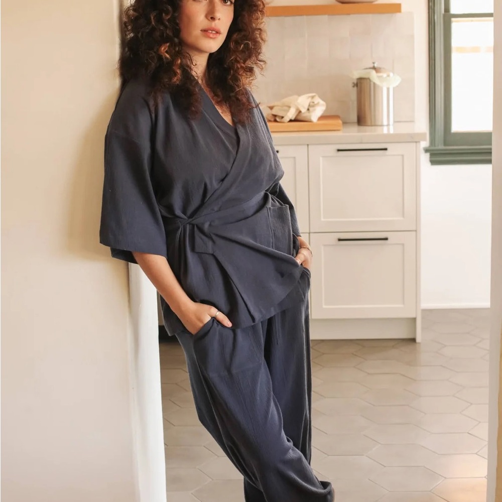 Oddbird Kardeş Şile Loungewear Set - Limited Edition Indigo